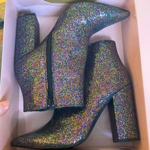 Charlotte Russe Ariel Multi Bootie Size 8
